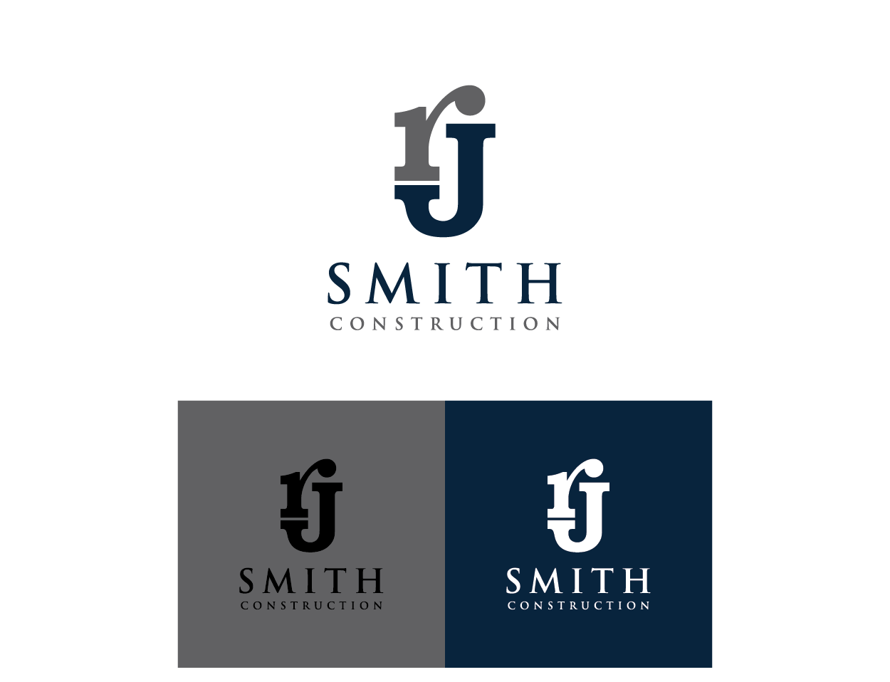 Logo Design by refolve for RJ Smith Construction | Design #6457693