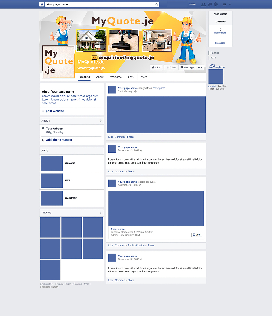 Facebook-Design von Latest Design Ideas für dieses Projekt | Design #6406889