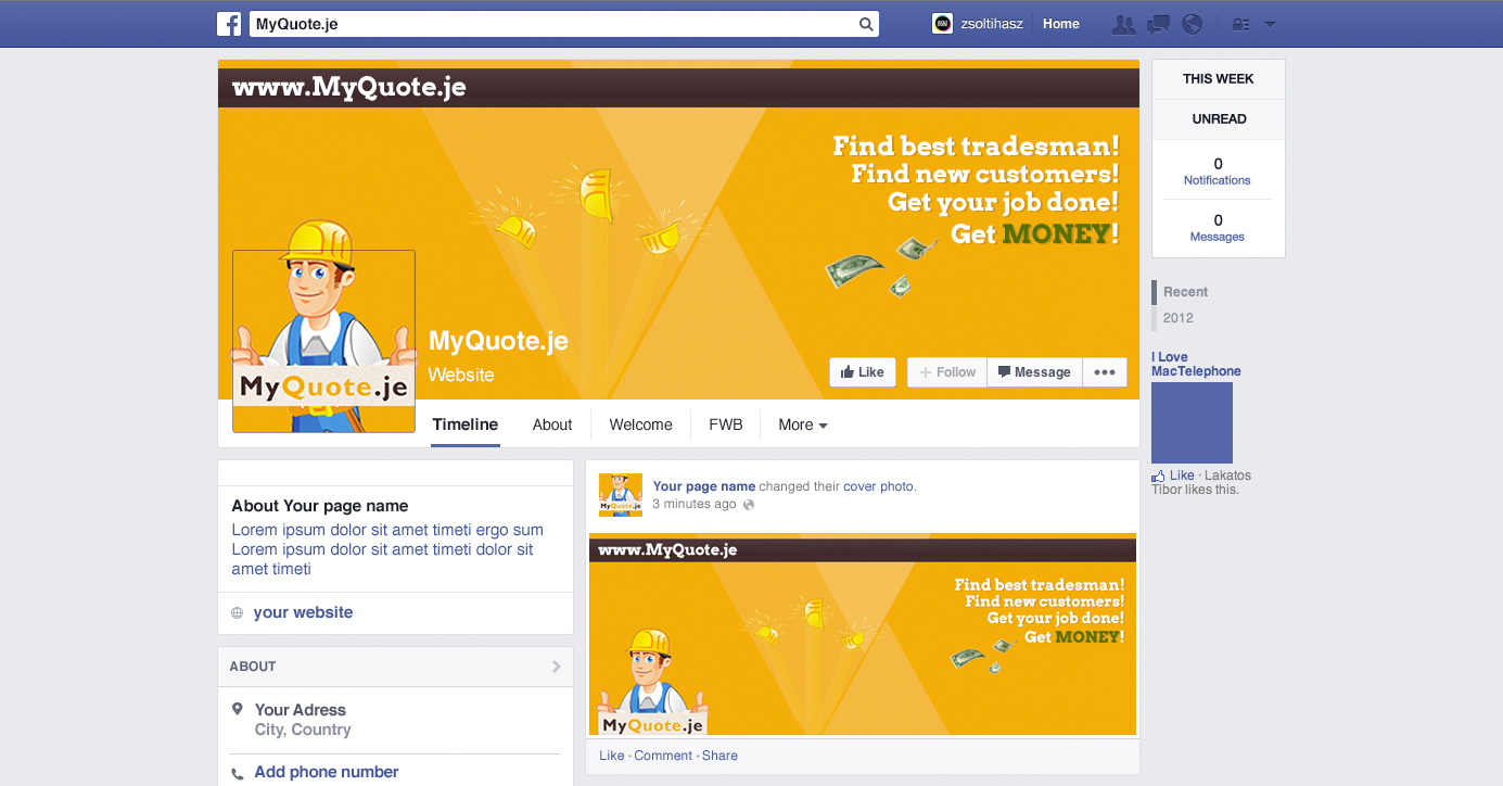 Facebook Design by Miroslav Z. for this project | Design #6432008