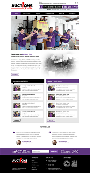 Web Design by RupalTechno for AuctionServices.com, Inc. | Design: #6434524