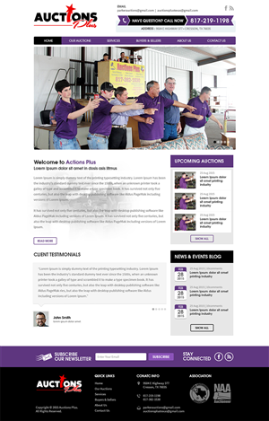 Web Design by RupalTechno for AuctionServices.com, Inc. | Design: #6434530