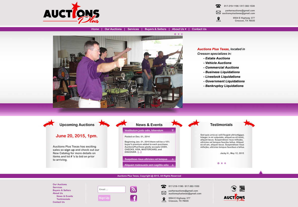 Web Design par sh pour AuctionServices.com, Inc. | Design #6416182