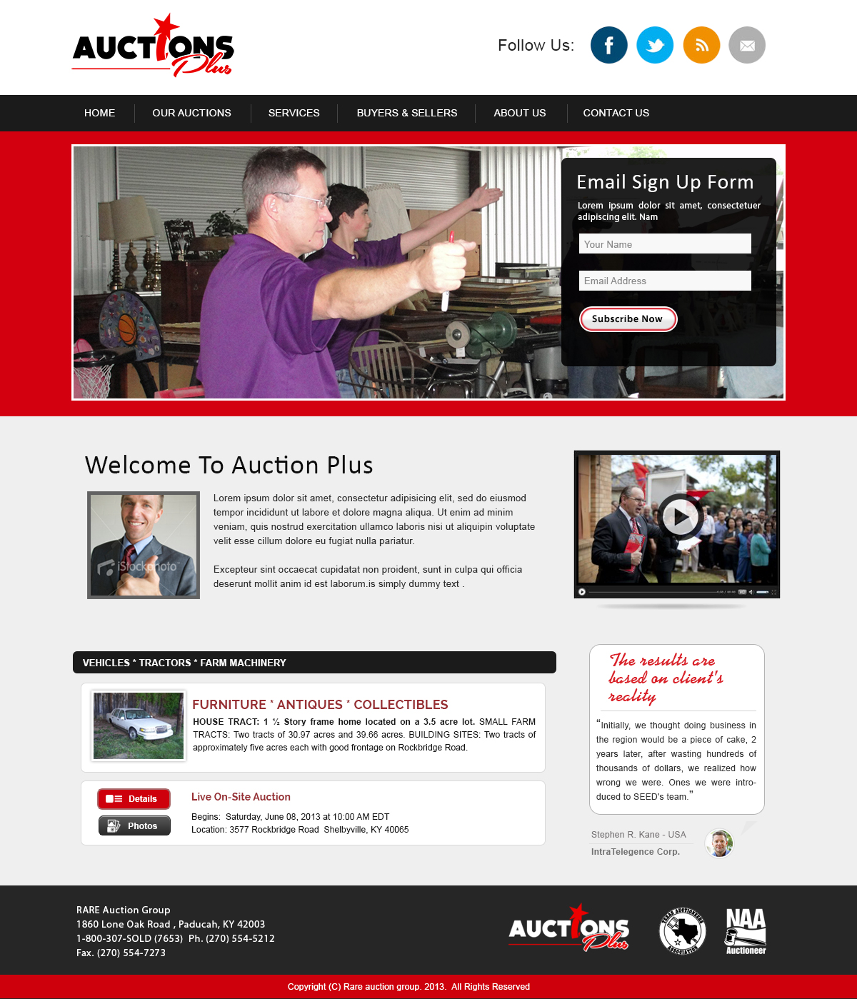 Web Design by webxvision for AuctionServices.com, Inc. | Design #6407961