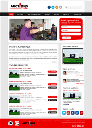 Web Design by webxvision for AuctionServices.com, Inc. | Design: #6408202