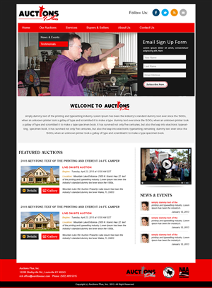 Web Design by webxvision for AuctionServices.com, Inc. | Design: #6408223
