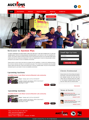 Web Design by webxvision for AuctionServices.com, Inc. | Design: #6425184