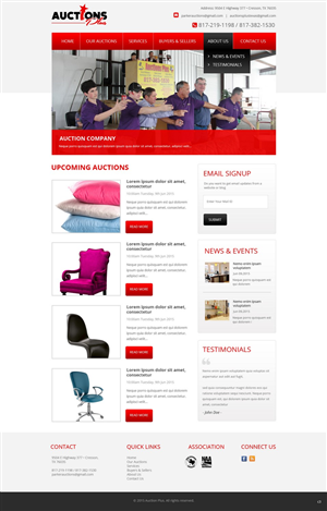 Web Design by pb for AuctionServices.com, Inc. | Design: #6400618