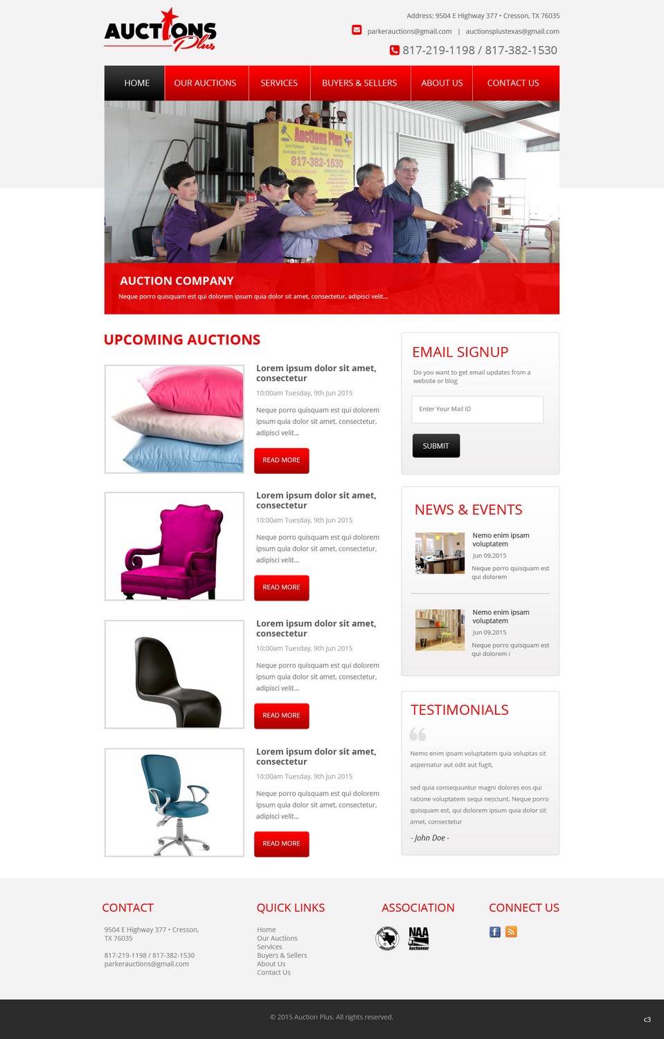 Web Design by pb for AuctionServices.com, Inc. | Design #6400620
