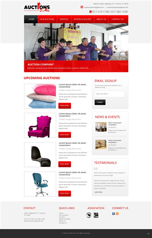 Web Design by pb for AuctionServices.com, Inc. | Design: #6400620