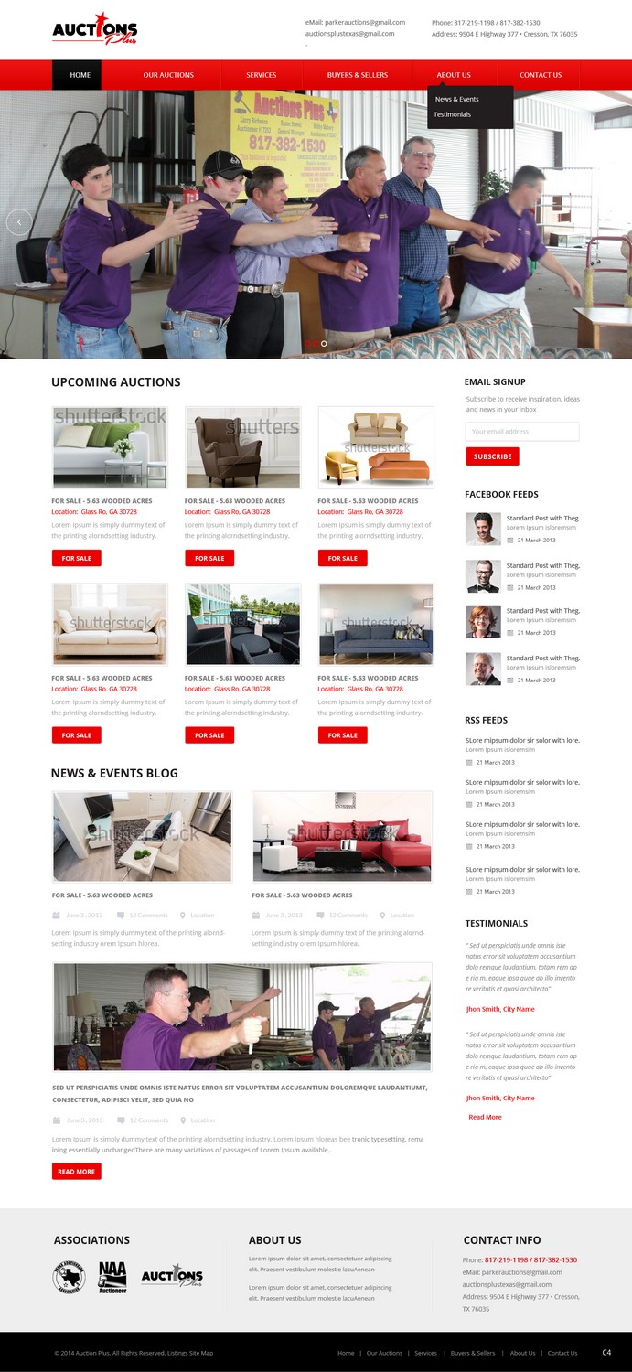 Web Design by pb for AuctionServices.com, Inc. | Design #6400622