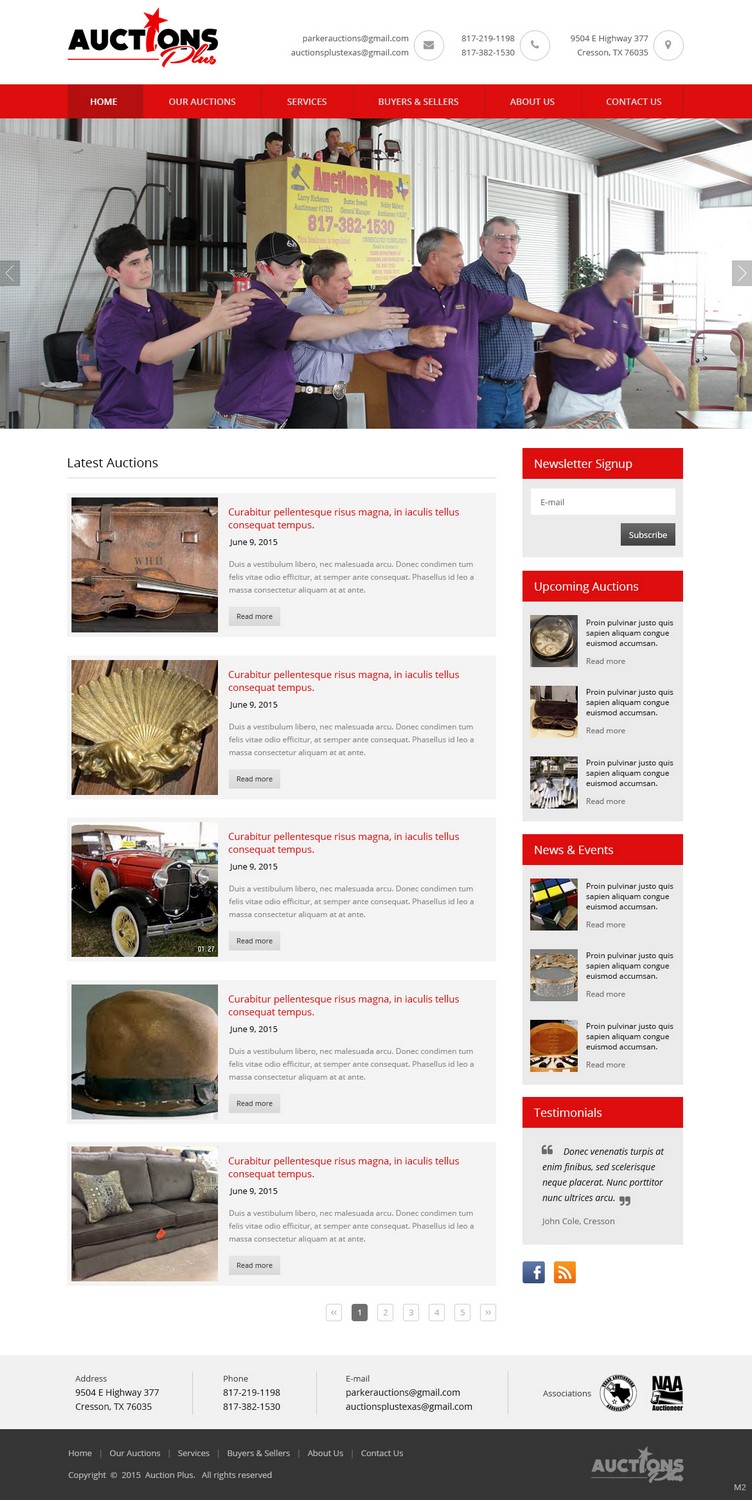 Web Design by pb for AuctionServices.com, Inc. | Design #6400626