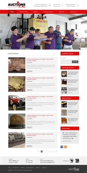 Web Design by pb for AuctionServices.com, Inc. | Design: #6400626
