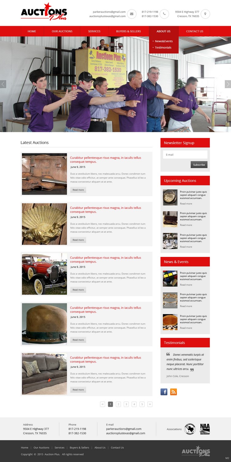 Web Design by pb for AuctionServices.com, Inc. | Design #6400629