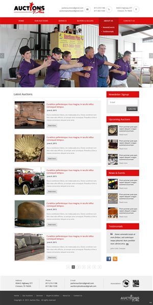 Web Design by pb for AuctionServices.com, Inc. | Design: #6400629