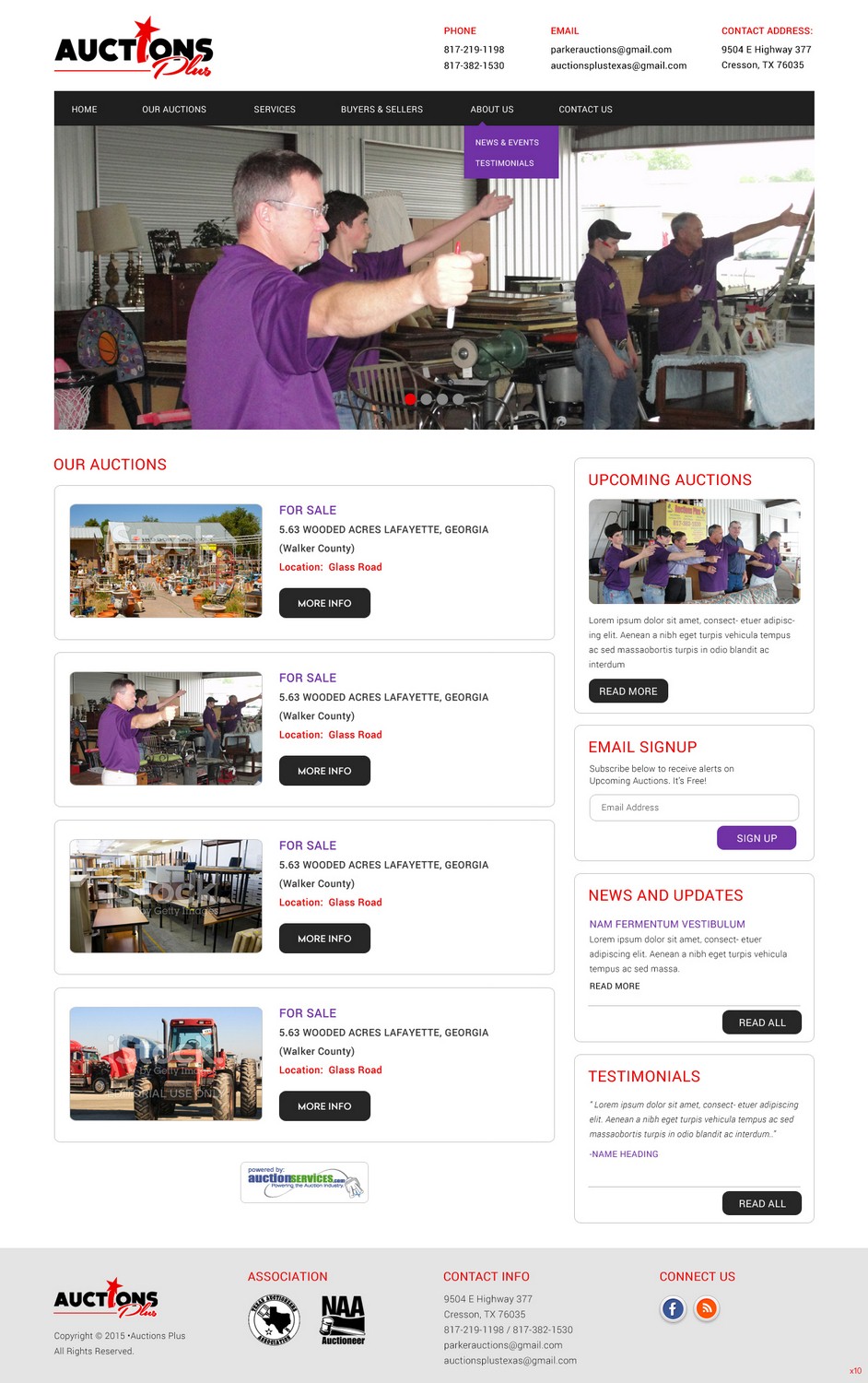 Web Design by pb for AuctionServices.com, Inc. | Design #6410528