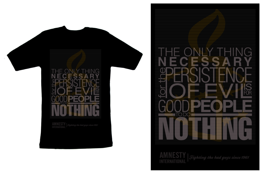 T-shirt Design by j/a/design for Amnesty International Australia | Design #346314