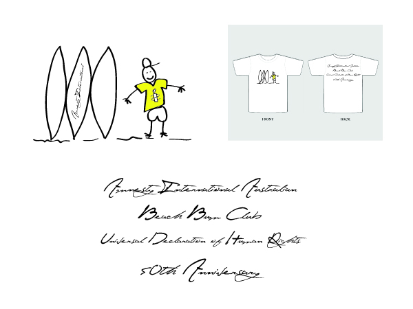 Diseño de Camiseta por J-O Gregory para Amnesty International Australia | Diseño #340394