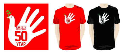 T-shirt Design by Fat 'D for Amnesty International Australia | Design #349667