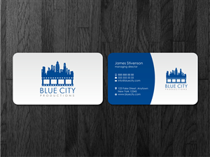 Blue City Productions | Business Card Design by Atvento Graphics