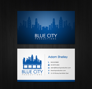 Blue City Productions | Business Card Design by Owaisias