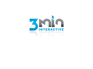 3minutes interactive (interactive can be smaller and below main logo, but this is not a required) | Design de Logo par Kitchenfoil