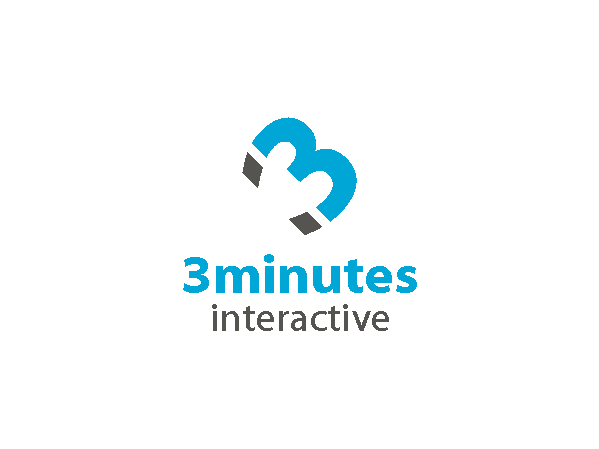 Logo Design by mag wong for 3minutes interactive | Design #340653