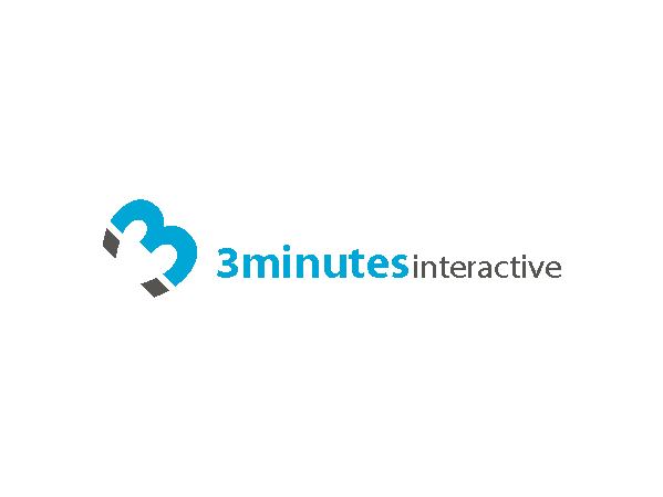 Logo Design by mag wong for 3minutes interactive | Design #340654