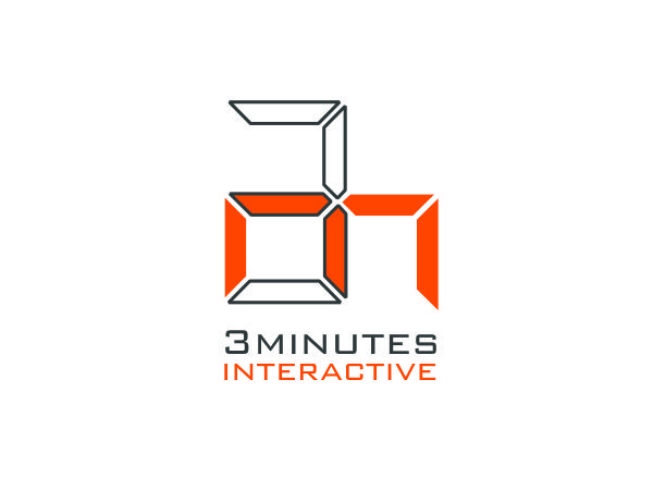 Logo Design by cafeina for 3minutes interactive | Design #351221