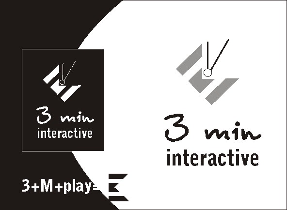 Logo Design by Stela Petrova for 3minutes interactive | Design #353659