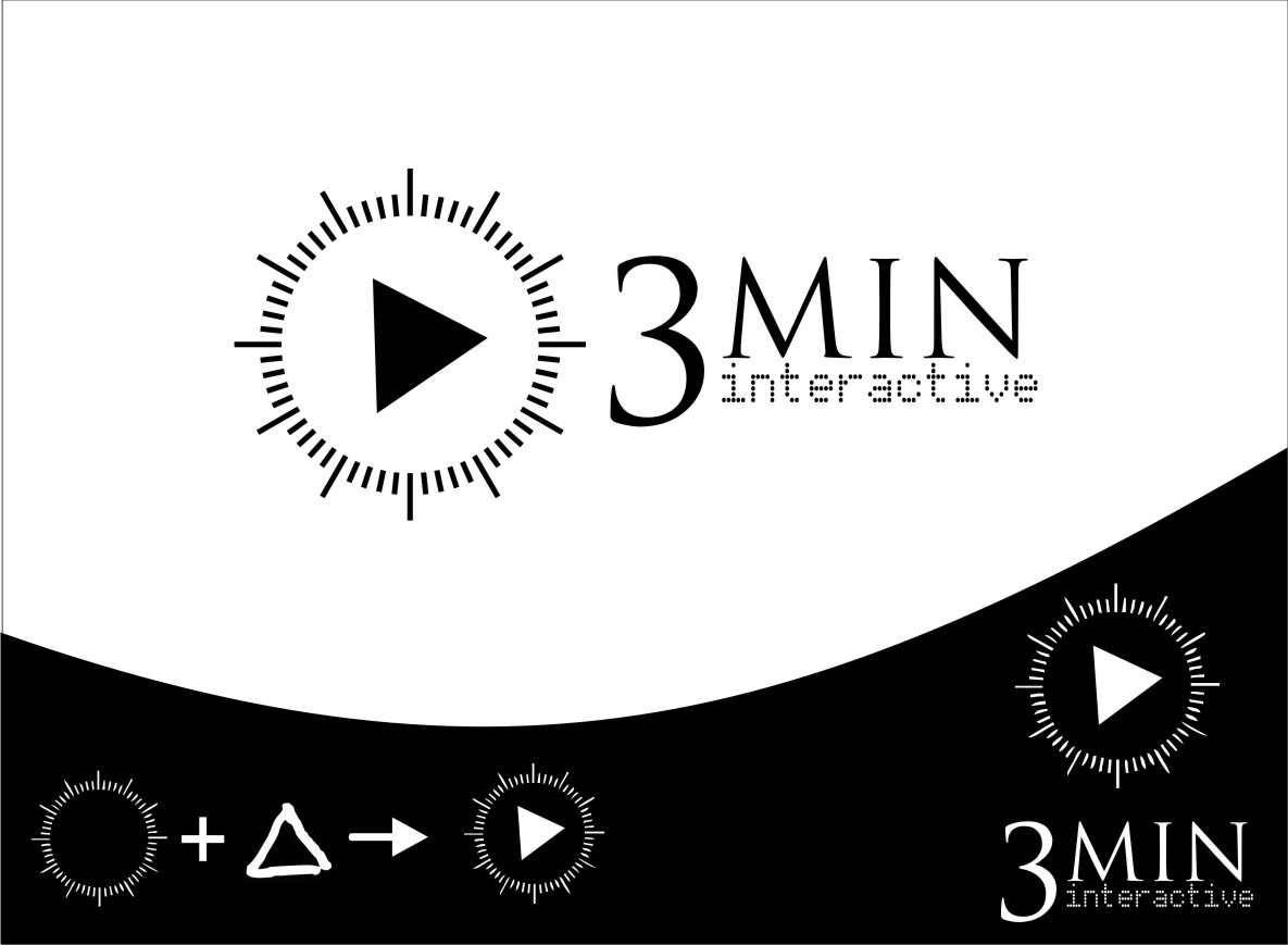 Logo Design by Stela Petrova for 3minutes interactive | Design #359645