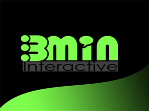 3minutes interactive (interactive can be smaller and below main logo, but this is not a required) | Logo Design by 777 Design