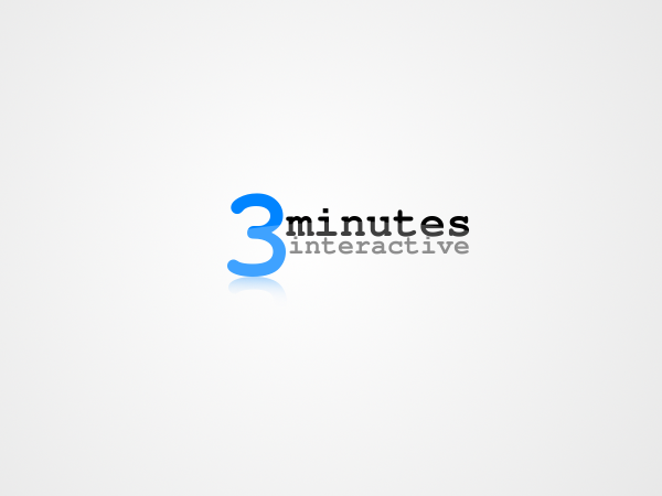 Logo Design by Rob Spink for 3minutes interactive | Design #346231