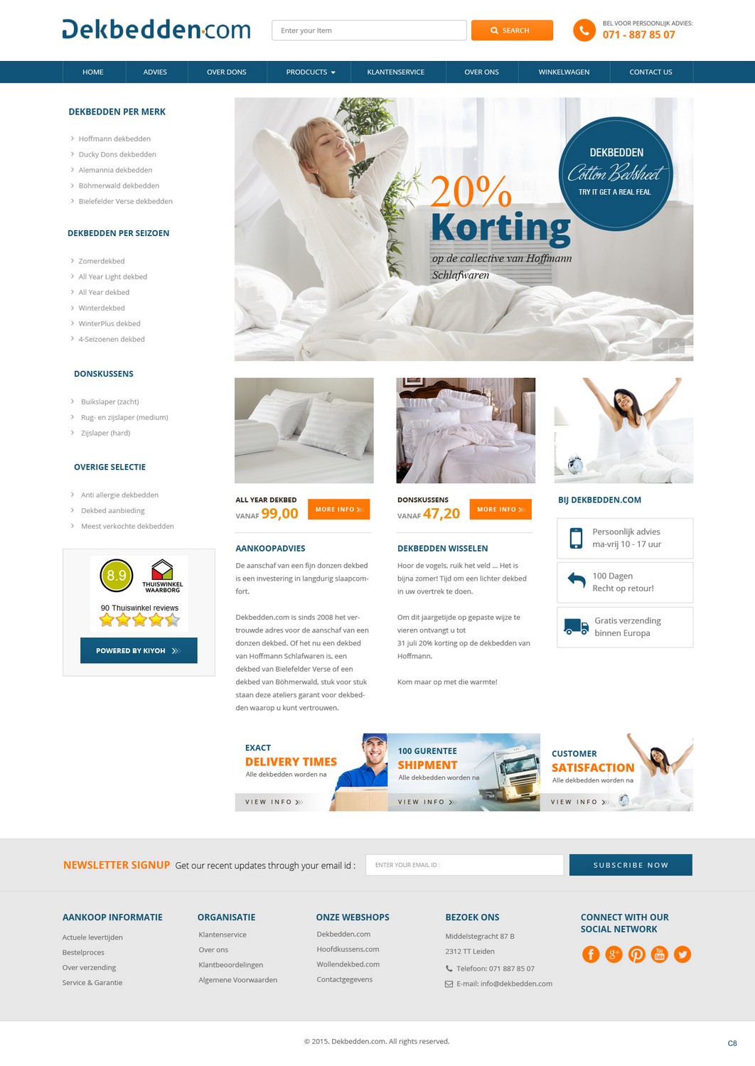 Web Design by pb for Elegant Woningtextiel | Design #6492437