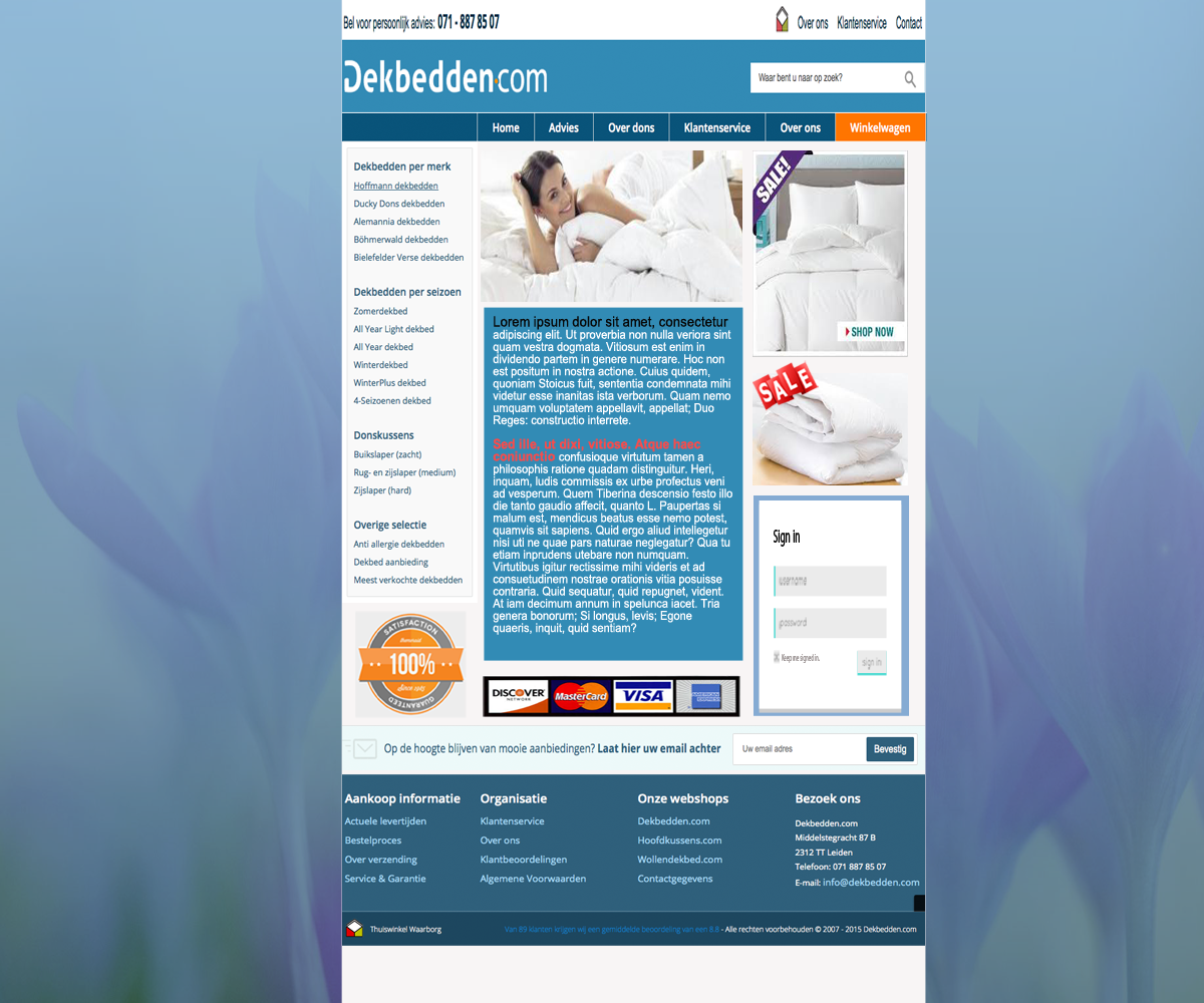 Web Design by Realkent for Elegant Woningtextiel | Design #6419081