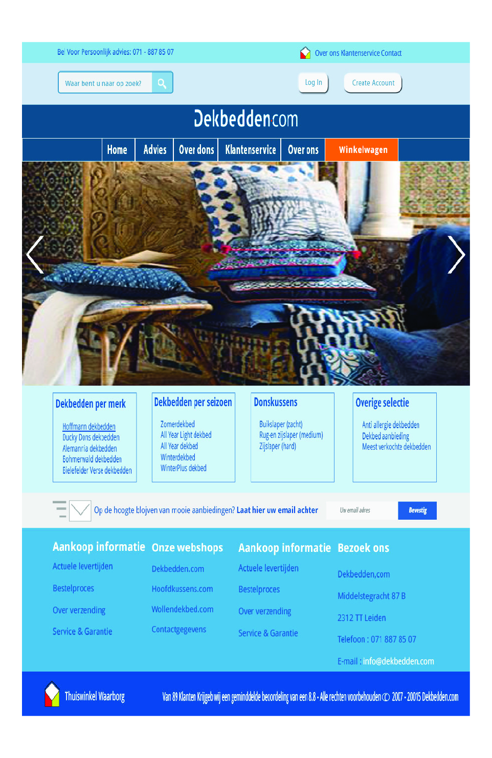 Web Design by saifud for Elegant Woningtextiel | Design #6523570