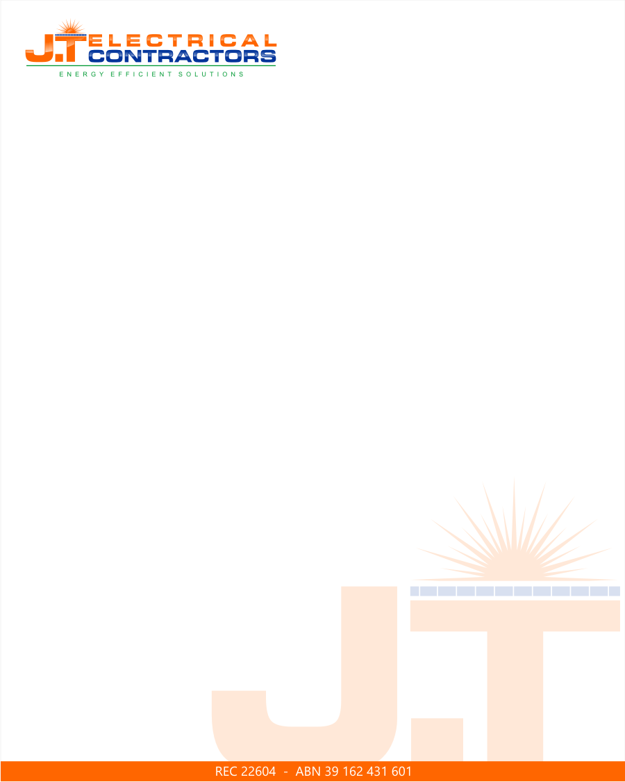Logo Design by R16 for J.T Electrical Contractors Pty Ltd | Design #6511837