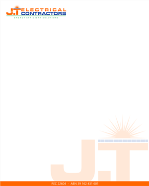 Logo Design by R16 for J.T Electrical Contractors Pty Ltd | Design: #6511837