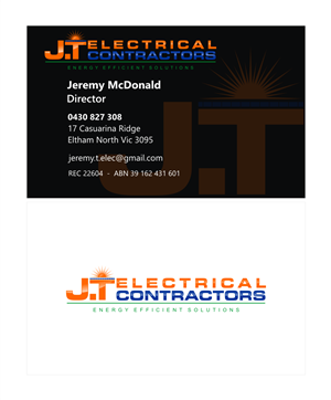 Logo Design by R16 for J.T Electrical Contractors Pty Ltd | Design: #6515165