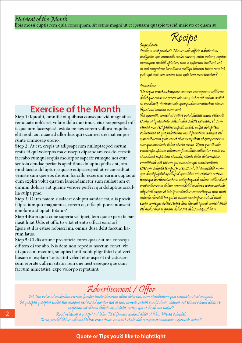 Newsletter Design by izzib for this project | Design #6486991