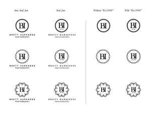 Graphic Design by Markcue for Brett Harkness Photography Ltd | Design #6452947