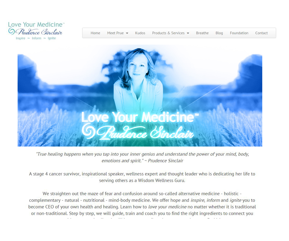 Banner Ad Design by jeffdefy for LoveYourMedicine - prudencesinclair.com | Design #6399666