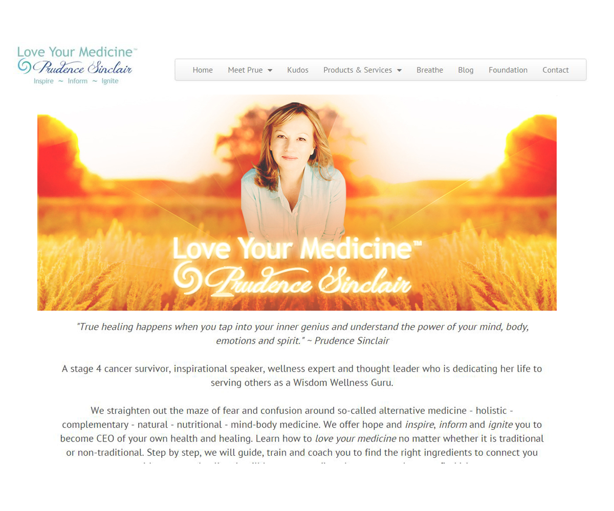 Banner Ad Design by jeffdefy for LoveYourMedicine - prudencesinclair.com | Design #6399677