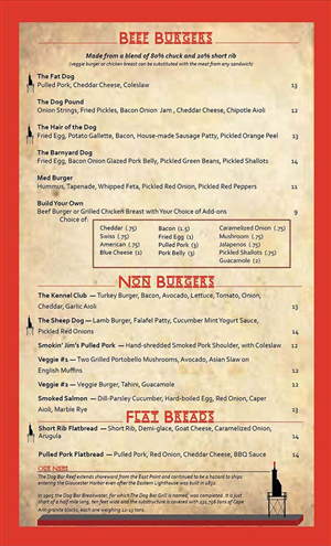 Design de Menu par HollyBird pour dog bar grill | Design #6476299