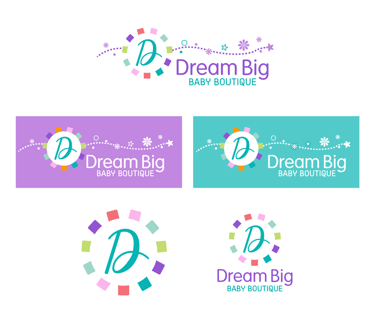 Logo Design by Bittersweet for Dream Big Baby Boutique | Design #6441331