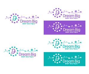 Logo Design by Bittersweet for Dream Big Baby Boutique | Design: #6441356