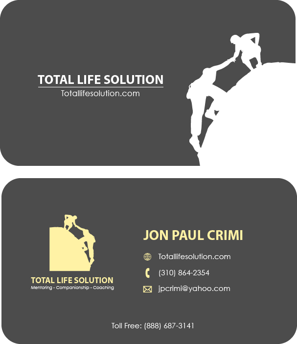 Business Card Design by Vinh N. for Total Life Solution | Design: #6533863