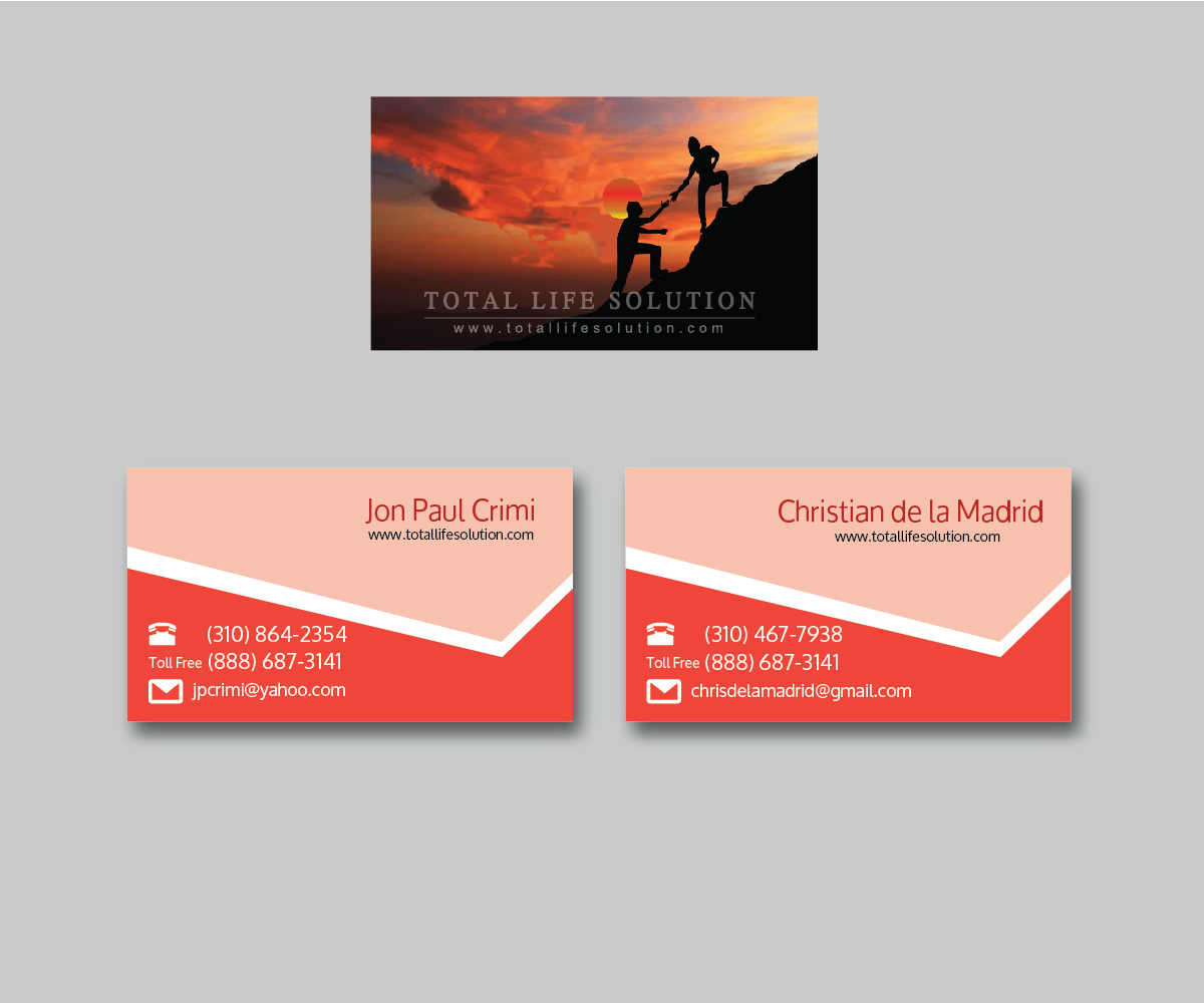 Business Card Design by emptyboxgraphics for Total Life Solution | Design #6497521