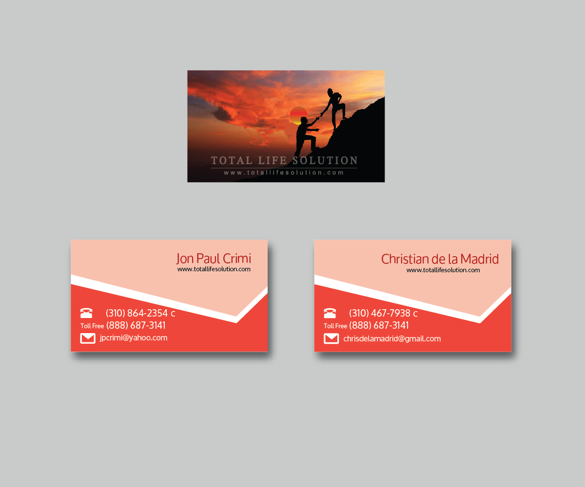 Design de Carte de Visite par emptyboxgraphics pour Total Life Solution | Design #6500118