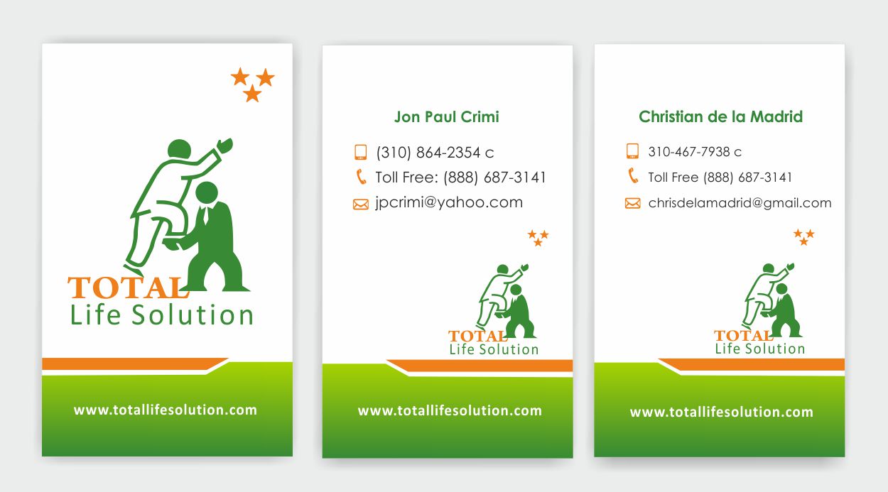 Diseño de Tarjeta de Presentación por IneseRo para Total Life Solution | Diseño #6482136