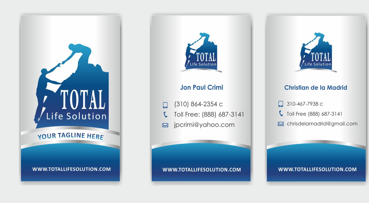 Business Card Design by IneseRo for Total Life Solution | Design #6482140